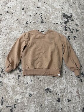 Miles The Label Kids Tan Crewneck Size 6X